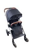 Shop Cybex Balios S Lux Stroller, 2020, Deep Black, Silver with Brown Leather at GoodBuy Gear