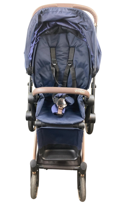 Shop Cybex PRIAM Stroller, 2019, Rose Gold, Indigo Blue at GoodBuy Gear