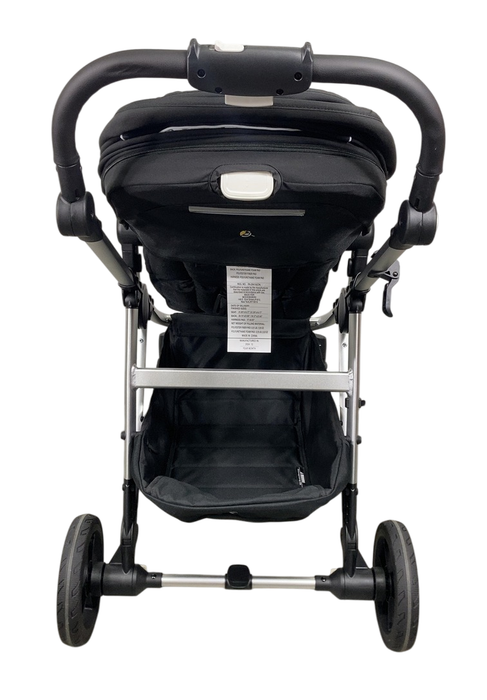 Shop Mockingbird Single to Double 2.0 Stroller, 2024, Black, Silver With Black Leather, Watercolor Drops at GoodBuy Gear
