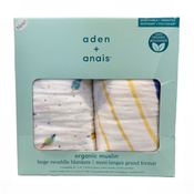 Shop Aden + Anais Essentials Cotton Muslin Swaddle (2 Pack), Space Orbit at GoodBuy Gear