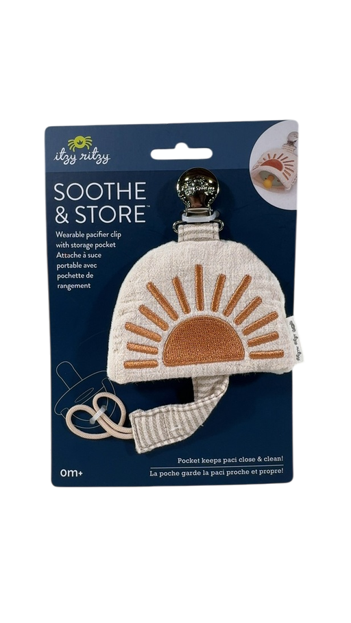 Shop Itzy Ritzy Soothe & Store Pacifier Clip and Storage Pouch, Sun at GoodBuy Gear