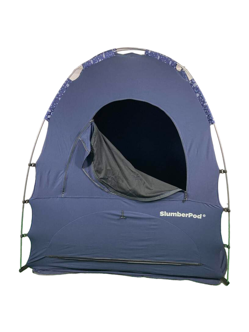 secondhand SlumberPod 3.0 Sleep Canopy, Navy with Night Sky Accents