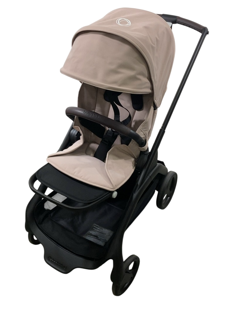 Bugaboo Dragonfly Stroller, 2024, Black, Desert Taupe, Desert Taupe