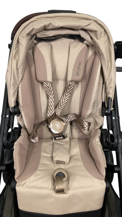 Shop Cybex e-Gazelle S Stroller, 2024, Almond Beige, Black at GoodBuy Gear