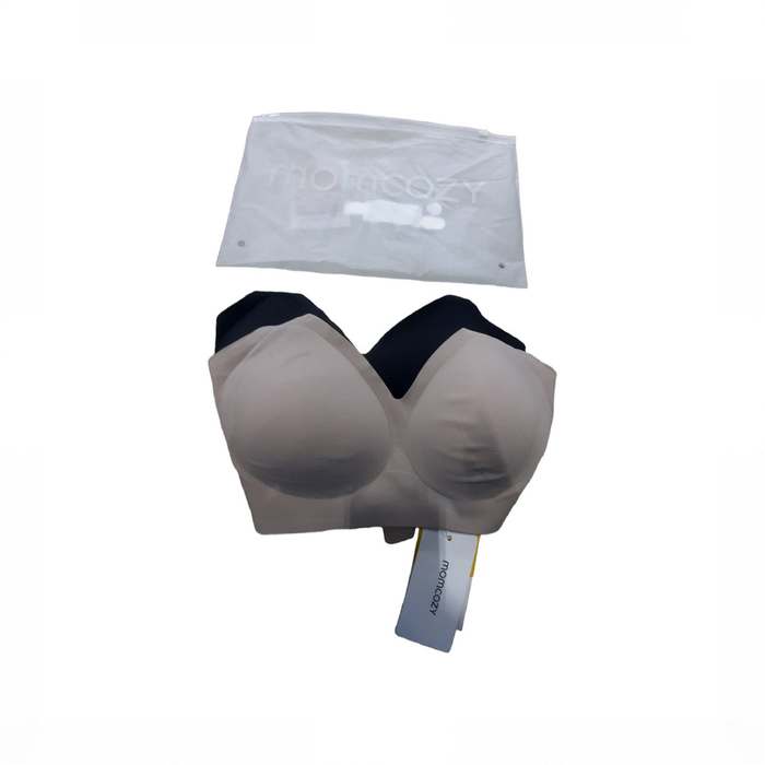 Shop Momcozy Ultra Soft & Omni Maternity Nursing Bra (2 Pack), Black/Brown, Large at GoodBuy Gear
