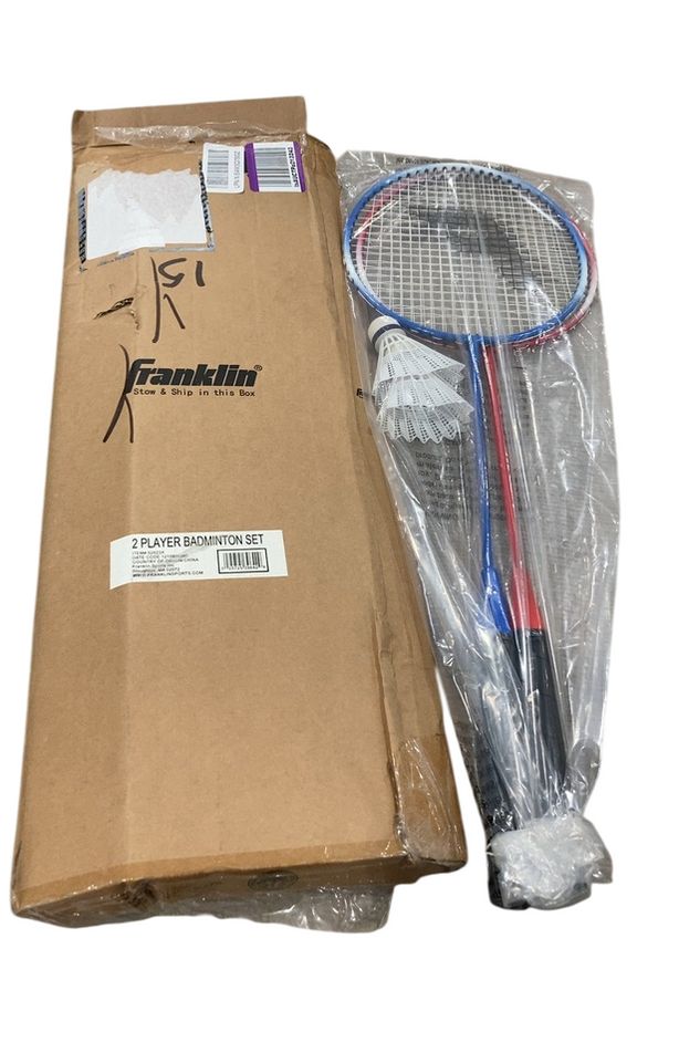 Franklin Sports Badminton Racket + Birdie Set, Red and Blue — GoodBuy Gear