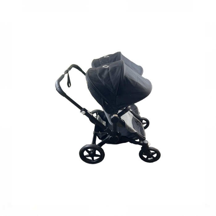 Shop DRAFT - Bugaboo Donkey 5 Duo Stroller, 2022, Black, Grey Melange, Midnight Black at GoodBuy Gear