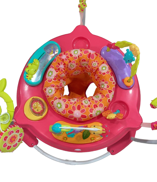 secondhand Fisher Price Jumperoo Activity Center, Pink Petals