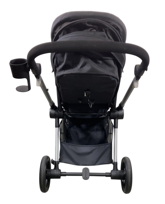 Shop Cybex Eos Stroller, 2024, Moon Black, Silver at GoodBuy Gear
