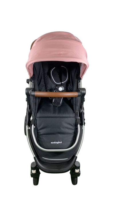 Shop Mockingbird Single 2.0 Stroller, 2025, Bloom, Silver With Penny Leather, Windowpane at GoodBuy Gear