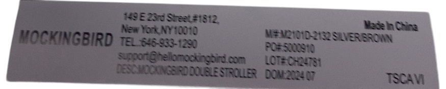 Shop Mockingbird Single to Double 2.0 Stroller, 2024, Black, Silver With Penny Leather, Windowpane at GoodBuy Gear