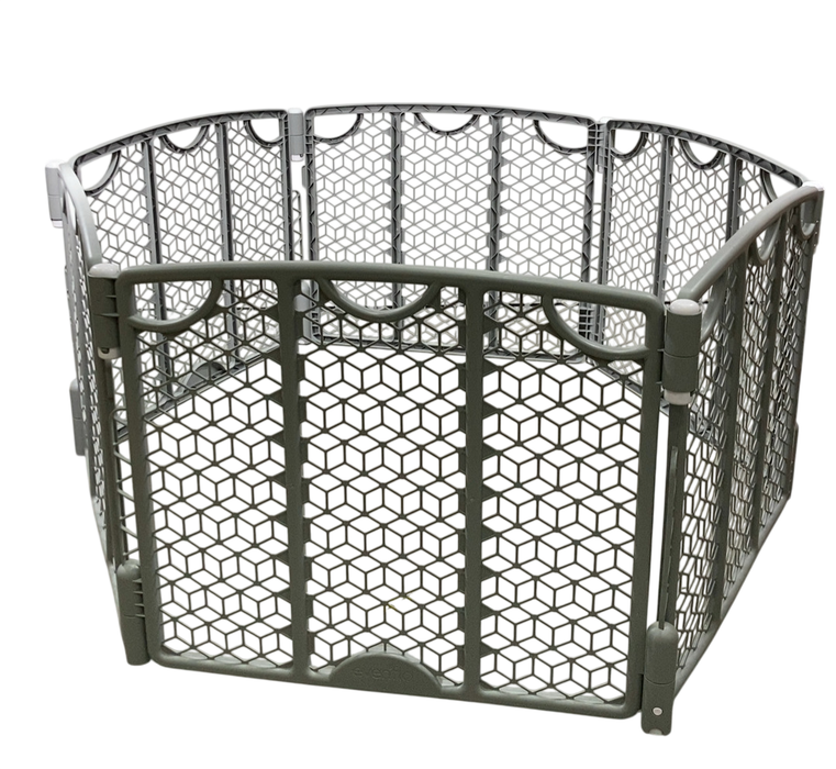 Shop Evenflo Versatile Play Space Adjustable Play Area, 6 Panel, Cool Gray at GoodBuy Gear