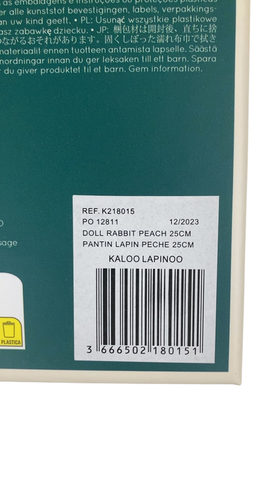 Shop Kaloo Lapinoo My First Friend, Small, Rabbit, Peach at GoodBuy Gear