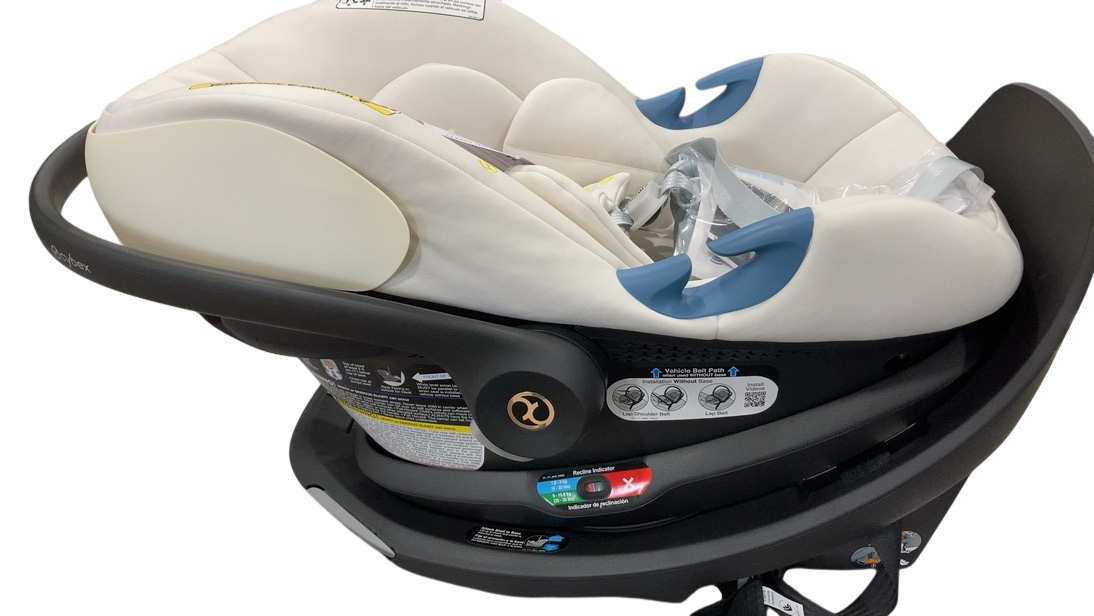 Shop Cybex Aton G Swivel SensorSafe Rotating Infant Car Seat, Seashell Beige, 2024 at GoodBuy Gear