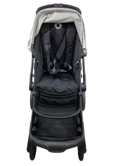 Shop Bugaboo Kangaroo Single To Double Stroller, 2024, Black, Midnight Black, Misty White at GoodBuy Gear