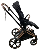 Shop Cybex PRIAM Stroller, 2021, Deep Black, Rosegold at GoodBuy Gear