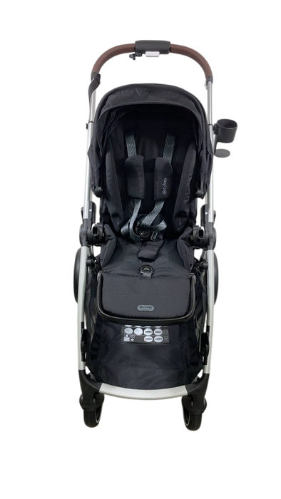 Shop Cybex e-Gazelle S Stroller, 2024, Moon Black, Silver at GoodBuy Gear