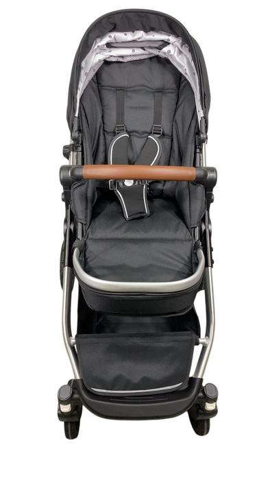 Shop Mockingbird Single to Double 2.0 Stroller, 2024, Black, Silver With Penny Leather, Watercolor Drops at GoodBuy Gear