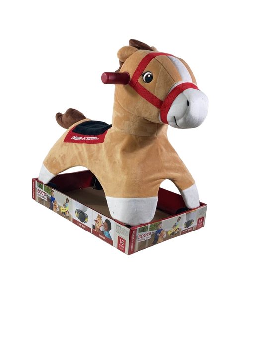 Shop Radio Flyer Rolling Ride-On Pony, Boots at GoodBuy Gear