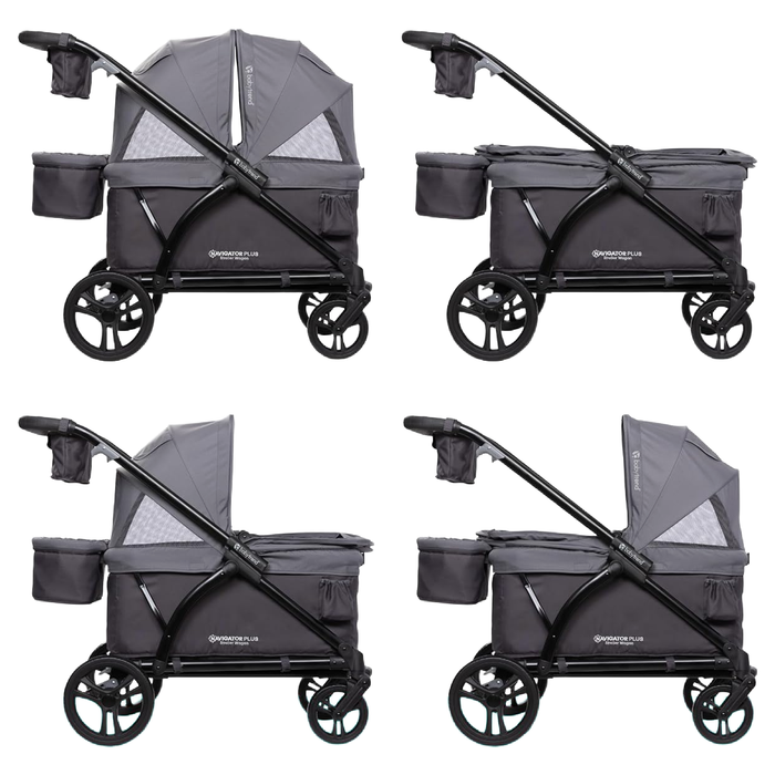 Shop Baby Trend Navigator Plus 2-in-1 Stroller Wagon, 2024, Dash Midnight at GoodBuy Gear