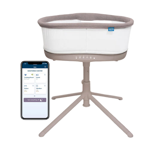 Shop Halo BassiNest Connected Swivel Sleeper 3.0, Warm Grey at GoodBuy Gear