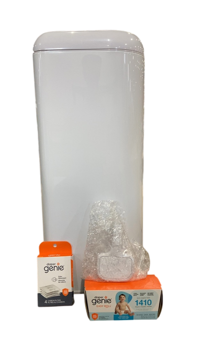 Shop Diaper Genie Platinum Pail Gift Set, Lily White at GoodBuy Gear