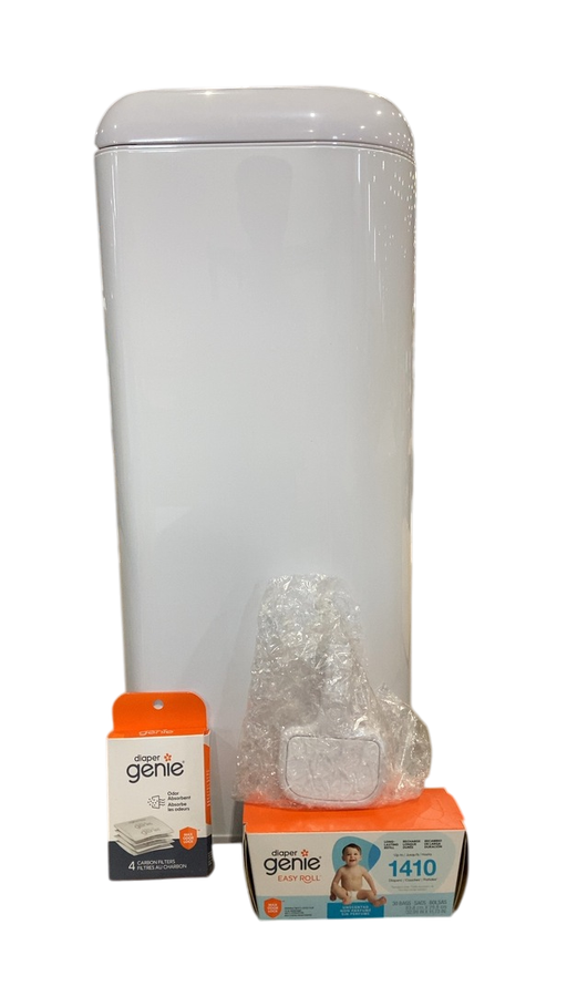 Shop Diaper Genie Platinum Pail Gift Set, Lily White at GoodBuy Gear