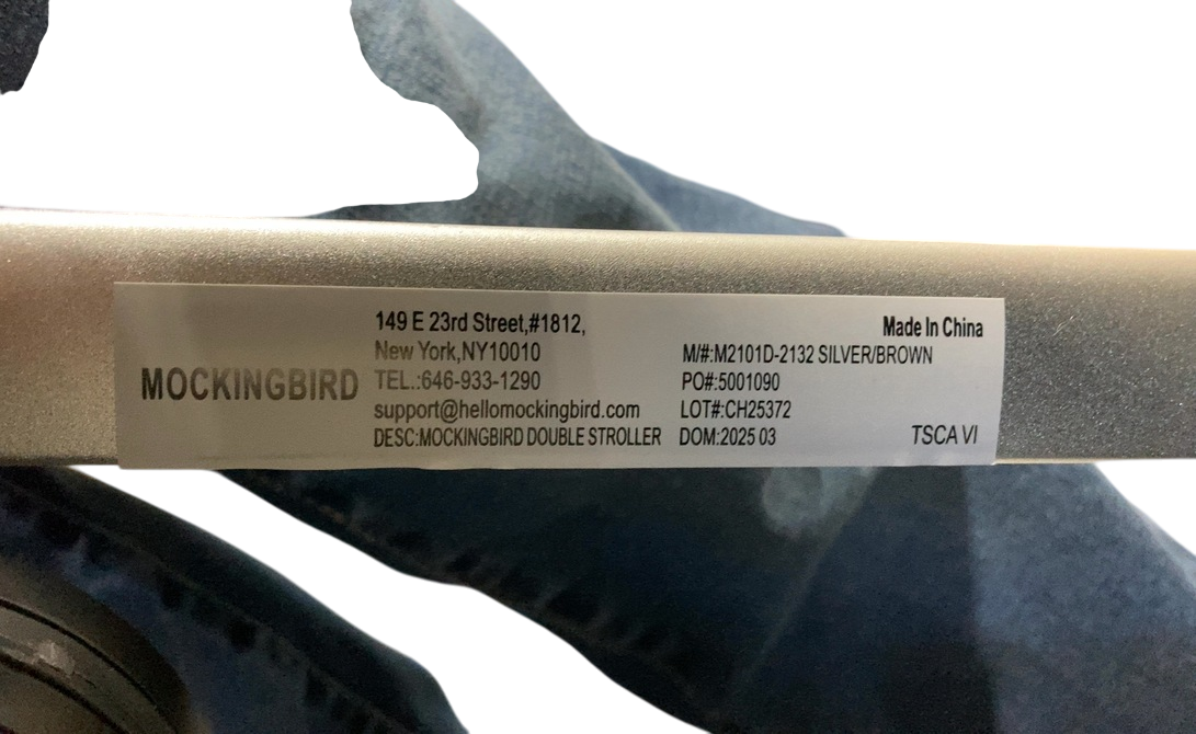 Shop Mockingbird Single to Double 2.0 Stroller, 2025, Sea, Silver With Penny Leather, Windowpane at GoodBuy Gear