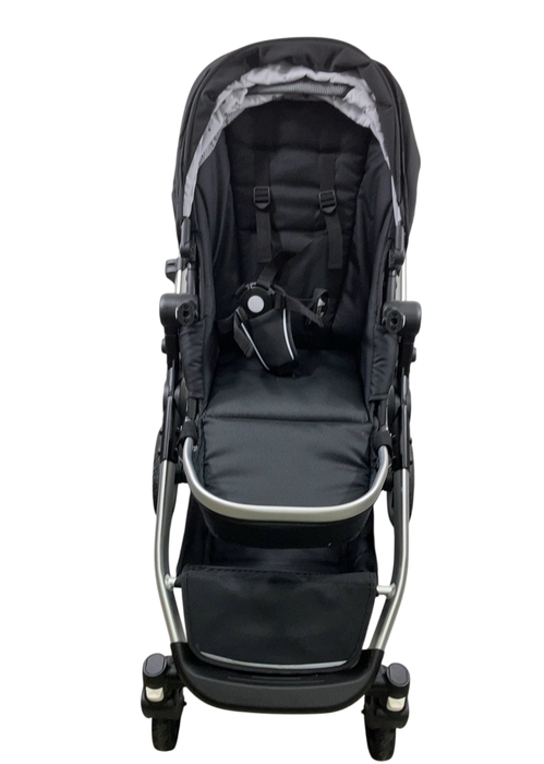 Shop Mockingbird Single to Double 2.0 Stroller, 2024, Black, Silver With Penny Leather, Watercolor Drops at GoodBuy Gear