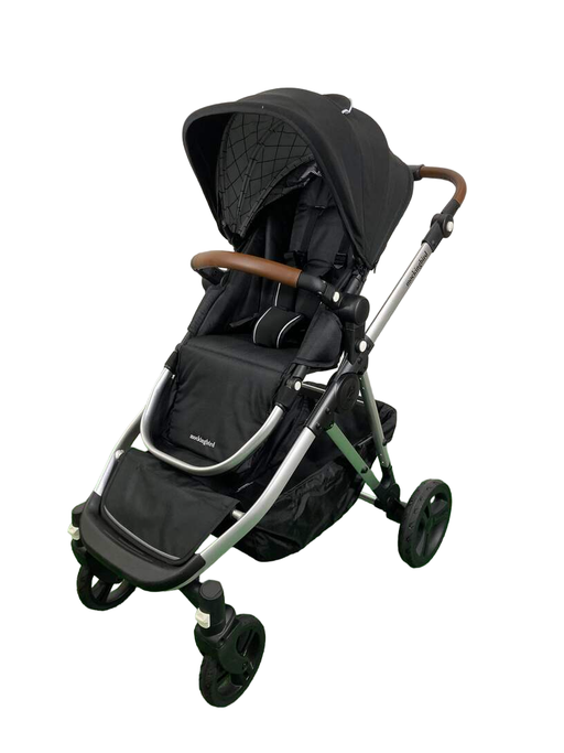 secondhand Mockingbird Single to Double 2.0 Stroller, 2023, Silver with Penny Leather, Black, Windowpane