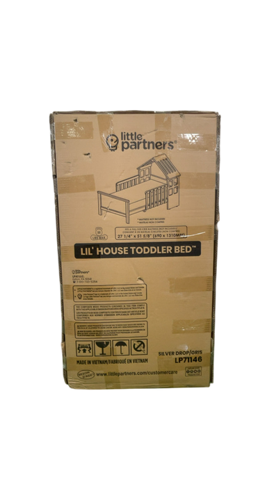 Shop Little Partners Lil' House Toddler Bed, Silver Drop at GoodBuy Gear