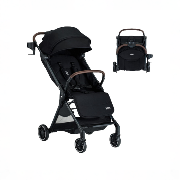 Shop Britax Juniper Compact On-The-Go Stroller, 2025, Raven Black at GoodBuy Gear
