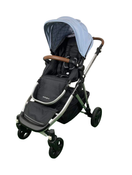 secondhand Mockingbird Single to Double 2.0 Stroller, 2024, Silver with Penny Leather, Windowpane, Sky