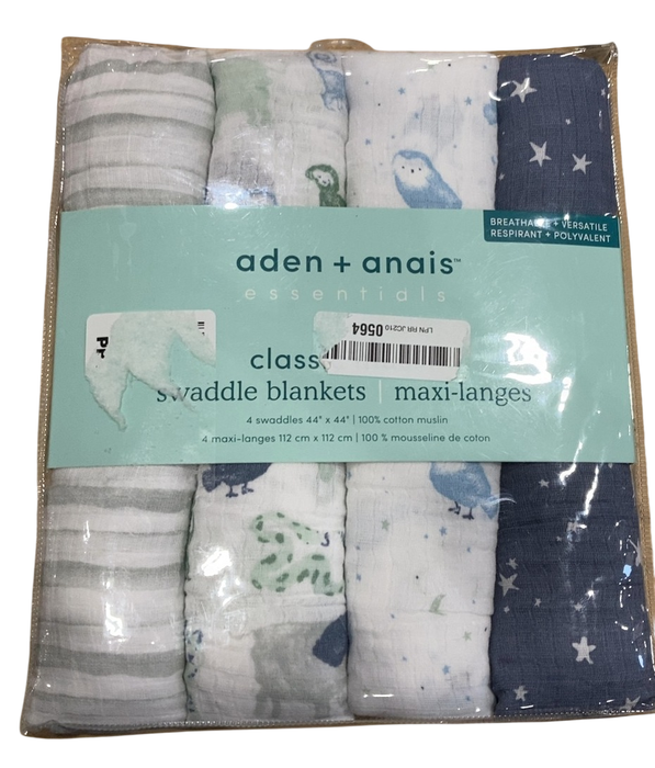 Shop Aden + Anais Cotton Muslin Swaddle, 4pk, Time to Dream at GoodBuy Gear