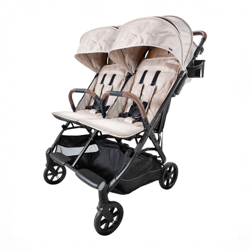Shop Strolee V2 Double Stroller, 2025, Fawn at GoodBuy Gear