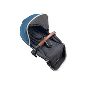 Shop Mockingbird 2nd Seat Kit with Extendable Canopy, Sea, Silver With Penny Leather, Windowpane at GoodBuy Gear