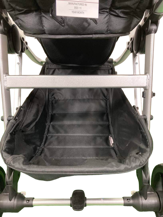 Mockingbird Single to Double 2.0 Stroller, 2023, Silver with Penny Leather, Windowpane, Black