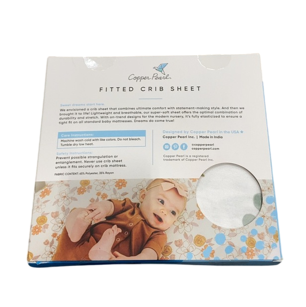 Shop Copper Pearl Premium Knit Fitted Crib Sheet, Haven at GoodBuy Gear