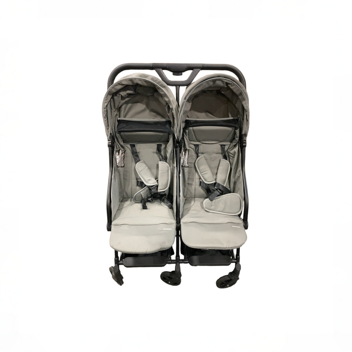 Shop Mompush Lithe Double Stroller, 2026, Grey at GoodBuy Gear