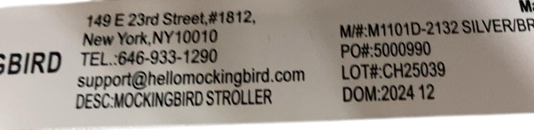 Shop Mockingbird Single 2.0 Stroller, 2024, Bloom, Silver With Penny Leather, Watercolor Drops at GoodBuy Gear