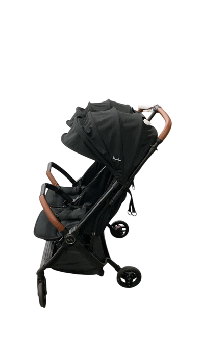 Shop Silver Cross Jet Double Travel Stroller, 2024, Black at GoodBuy Gear