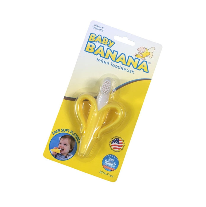 Baby Banana Infant Toothbrush, Yellow