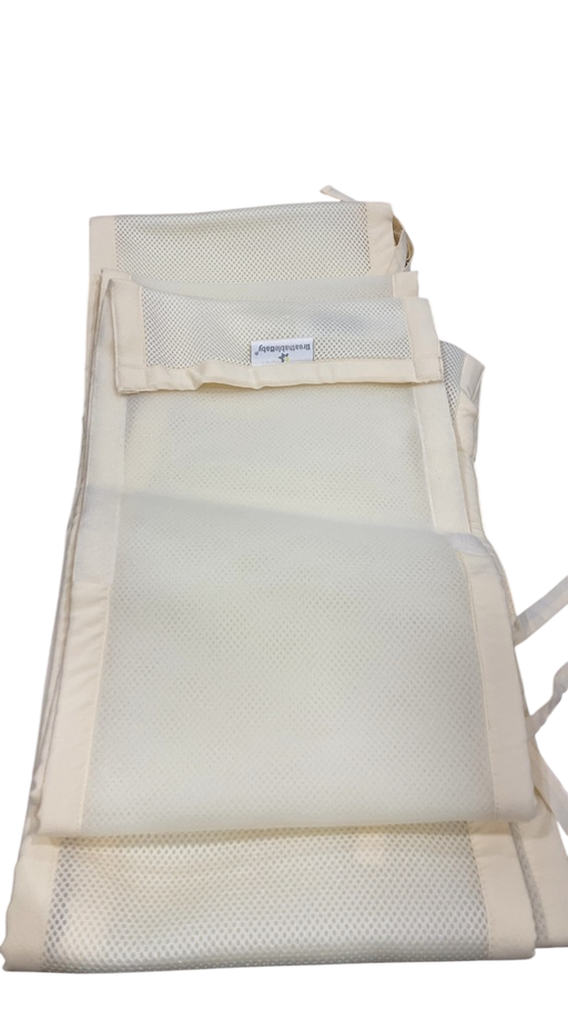 Shop Breathable Baby Mesh Crib Liner, Full Size/4 Sides, Natural Ecru at GoodBuy Gear