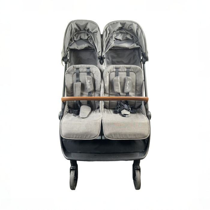 Shop Nuna TRVL Dubl Stroller, 2024, Granite at GoodBuy Gear