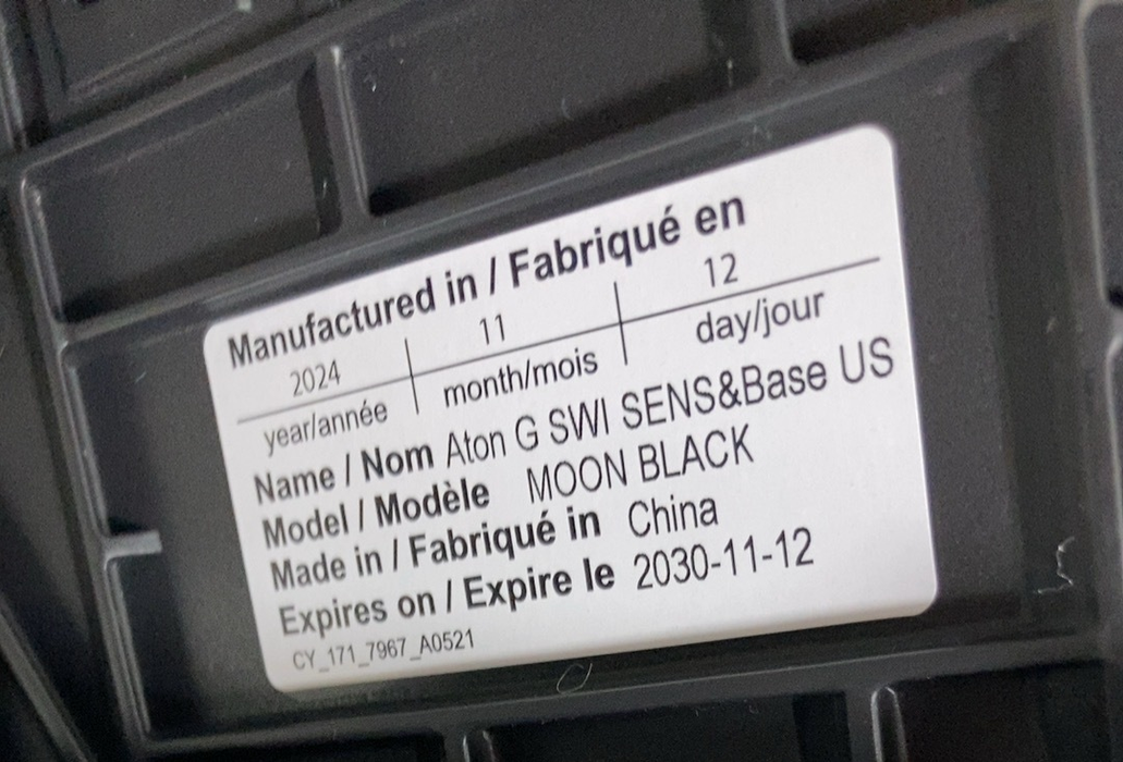 Shop Cybex Aton G Swivel Infant Car Seat And Base, 2024, Moon Black at GoodBuy Gear