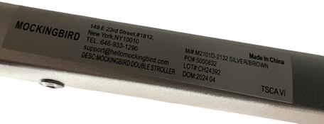 Shop Mockingbird Single to Double 2.0 Stroller, 2024, Black, Silver With Penny Leather, Windowpane at GoodBuy Gear