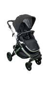 Shop Mockingbird Single 2.0 Stroller, 2024, Black, Silver With Black Leather, Watercolor Drops at GoodBuy Gear