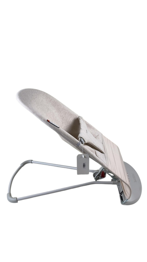 Shop BabyBjorn Bouncer Bliss, Light Gray Frame, Light Beige 3D Jersey at GoodBuy Gear