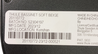 Shop Thule Urban Glide Bassinet, 2023, Soft Beige at GoodBuy Gear