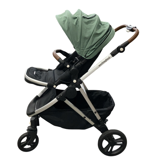 Shop Mockingbird Single 2.0 Stroller, 2025, Sage, Silver With Penny Leather, Windowpane at GoodBuy Gear
